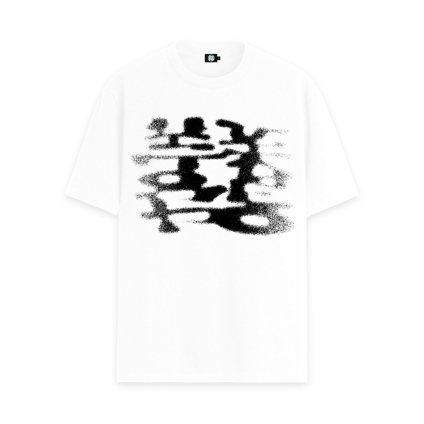 FADED LOGO TEE WHITE/BLACK