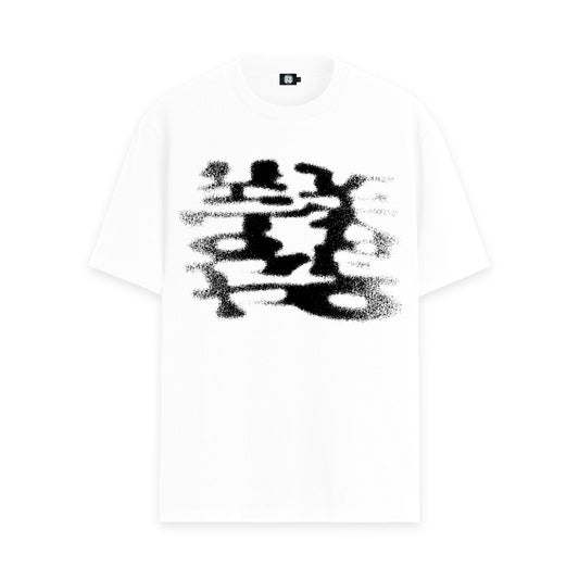 FADED LOGO TEE WHITE/BLACK